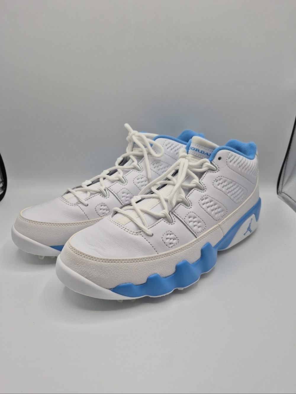 Nike Air Jordan 9 Retro Low Golf White University Blue UNC FJ5934-101 Men’s